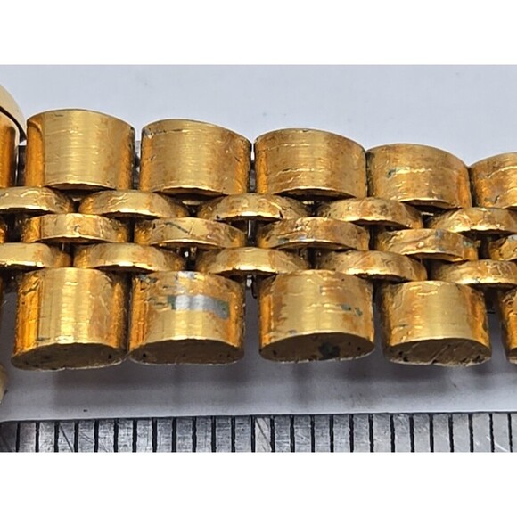 Dufonte Lucien Piccard Ladies Quartz Watch Gold Tone Diamond Accents New Battery - Picture 10 of 12